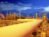 Union Carbide Factory, Kuwait Fotografie-Druck von Lonnie Duka