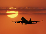 Commercial Airliner, Taking Off Photographic Print by Peter Walton