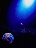 Ilustración de la Tierra y el espacio Lámina fotográfica por Ron Russell Ilustración de la Tierra y el espacio Lámina fotográfica por Ron Russell