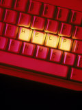 Computer Keyboard with Help Message Photographic Print by Doug Mazell