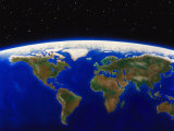 Image de la Terre vue de l'espace Photographie par Ron Russell