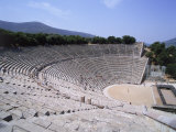Theatre at Peloponnesos, Epidaurus, Greece Photographic Print by David Ball