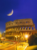 Colosseum at Night, Rome, Italy Photographic Print by Terry Why