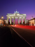 Brandenburg Gate at Night, Berlin, Germany Photographic Print by Terry Why