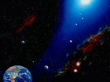 Illustration of Earth, Planets and Sun Photographie par Ron Russell