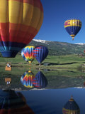 Hot Air Balloons, Snowmass, CO Fotografie-Druck von Fred Luhman