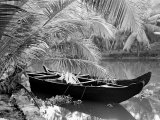 Kovalum, Kerala, India, Boat in Village Photographic Print by Elisa Cicinelli