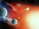 Ilustración del espacio con planetas iluminados (C-11-X) Lámina fotográfica por Ron Russell Ilustración del espacio con planetas iluminados (C-11-X) Lámina fotográfica por Ron Russell