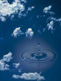 Water Droplet and Ripple in the Sky Photographic Print by Henryk T. Kaiser