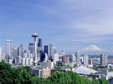 Seattle and Mt. Rainier from Queen Anne Hill, WA Photographie par Mark Windom