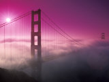 Pont du Golden Gate dans le brouillard du matin Photographie