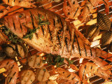 Grilled Fish and Shrimp Fotografie-Druck von Peter Ardito