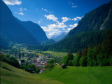 Otztal-Otz Valley & Town of Oetz, Tyrol, Austri Photographic Print by Walter Bibikow
