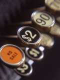 Close-up of Cash Register Keys Fotografie-Druck von Dennis Lane