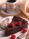Chocolate Cake with Raspberries 写真プリント - スティーヴン・アルディート