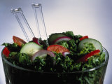 Garden Salad in Bowl Fotografisk trykk av Jeff Bray