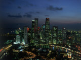 Ligne d'horizon depuis Westin Stamford Hotel, Singapour Photographie par David Ball