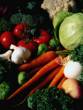Dennis Lane - Carrots, Tomatoes, Lettuce, Garlic, and Broccoli Fotografická reprodukce Dennis Lane - Carrots, Tomatoes, Lettuce, Garlic, and Broccoli Fotografická reprodukce
