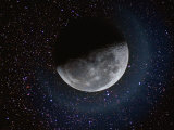 Moon and Stars Fotografie-Druck von Dennis Lane