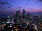 Ligne d'horizon depuis Westin Stamford Hotel, Singapour Photographie par David Ball