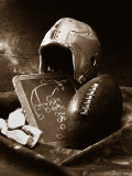 Close-up of Old Football Equipment Photographie par William Swartz