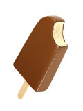 Ice Cream Bar with Bite Out Photographic Print by Peter Johansky