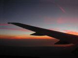 Winging Over Sunset from 30,000 Feet Fotografie-Druck von Pat Canova