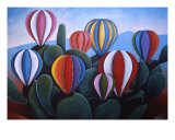 Cactus Fiesta Reproduction procédé giclée par Gayle Faucette Wisbon