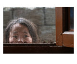 Girl at Screen, Tibetan Childrens Village Photographic Print by Shmuel Thaler
