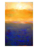 Golden Sunset On Lake Michigan Giclée-Druck von Michelle Calkins
