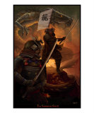 The Samurai Spirit Lámina giclée por Steve Goad