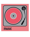 Music Red Photographic Print by Micheline Kanzy
