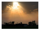 Haridwar, India sunset Photographic Print by Shmuel Thaler