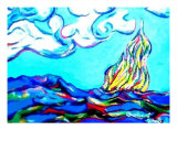 Fire On The Mountain Top Giclee Print by Robert James