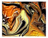 Golden Digital Art II Photographic Print by Teo Alfonso