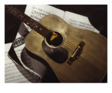 Guitar Giclee Print by Clarence Carvell