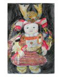 My Grand Son Wearing Armor In Boys Festival Giclee Print by Chieko Toyoda