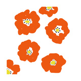 Orange Pop Flowers Photographie par Jan Weiss