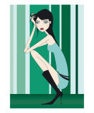Green Blues Photographic Print by Micheline Kanzy