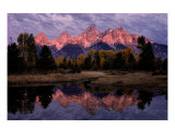 Teton Sunrise Reflection Photographie par Philip Bobrow