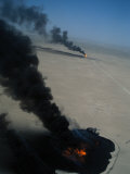 Oil Fires Still Burning One Year after the Persian Gulf War Photographic Print by Sisse Brimberg