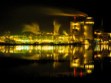 A Time Exposure, Taken at Night, of the Mill and the River Photographic Print by Raymond Gehman