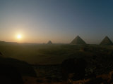 Sunset at Giza Photographic Print by Kenneth Garrett