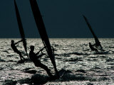 Windsurfing at Cape Hatteras National Seashore Photographic Print by Raymond Gehman