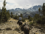 A Horse Packer in a High Mountain Meadow Photographie par Gordon Wiltsie