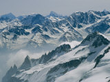 A View of the Swiss Alps from Col Du Chardonnet, Mount Blanc Region Photographie par Gordon Wiltsie