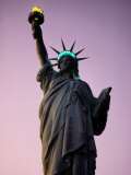 Twilight View of the Illuminated Statue of Liberty Photographic Print by Paul Chesley