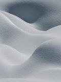 Snow Pillows Form an Abstract Scene Photographic Print by Tom Murphy