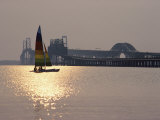 Sunset over Chesapeake Bay Bridge Photographie par Stephen St. John