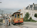 View of a Cable Car on Hyde Street in San Francisco Photographic Print by Joseph Baylor Roberts